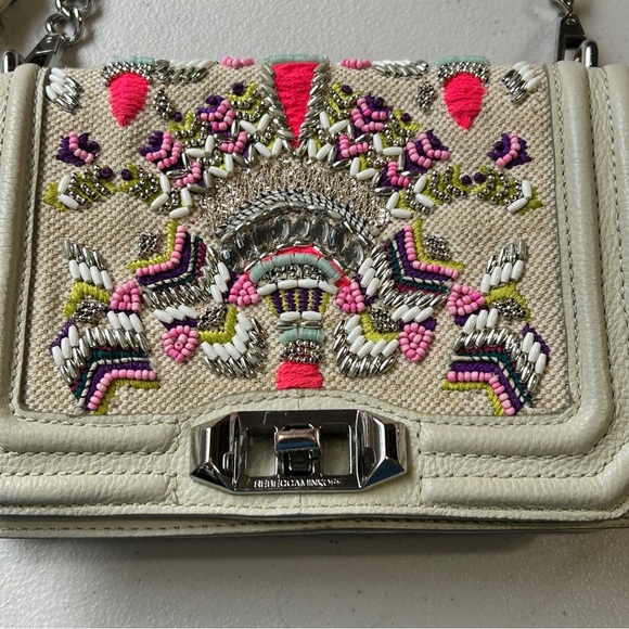 Rebecca Minkoff Small Love Beaded Cross Body Bag Purse - Picture 11 of 12
